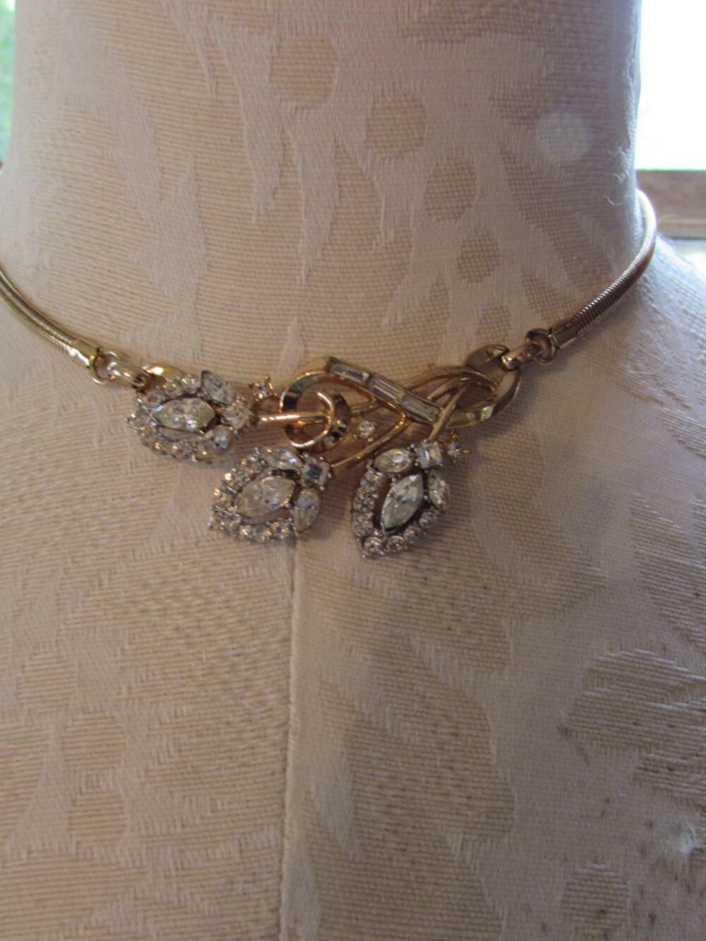 Vintage Alfred Philippe Crown Trifari Choker Necklace Flirtation